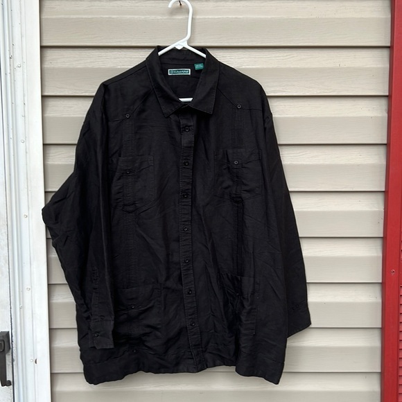 Cubavera Other - Cubavera mens black longsleeve shirt